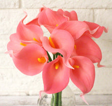 Load image into Gallery viewer, Pink 14pc Real Touch Calla Lily