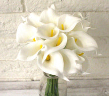 Load image into Gallery viewer, White 14pc Real Touch Calla Lily