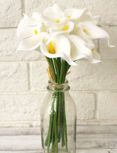 Load image into Gallery viewer, White 14pc Real Touch Calla Lily