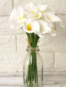 White 14pc Real Touch Calla Lily