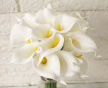 Load image into Gallery viewer, White 14pc Real Touch Calla Lily