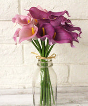 Load image into Gallery viewer, Lavender Purple 14pc Real Touch Calla Lily