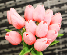 Load image into Gallery viewer, 15 Pink Real Touch Tulip