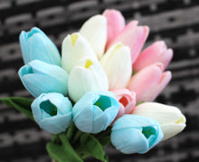 Load image into Gallery viewer, 15 Pastel Real Touch Tulip