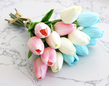 Load image into Gallery viewer, 15 Pastel Real Touch Tulip