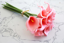 Load image into Gallery viewer, 15 Blush Real Touch Calla Lily