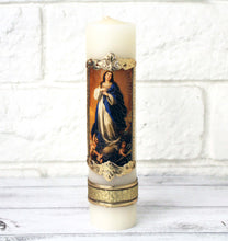 Load image into Gallery viewer, Our Lady of Immaculate Conception Mary Candle