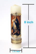 Load image into Gallery viewer, Our Lady of Immaculate Conception Mary Candle