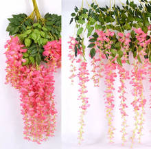 Load image into Gallery viewer, 12pcs Artificial Wisteria Flower Vine