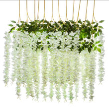 Load image into Gallery viewer, 12pcs Artificial Wisteria Flower Vine