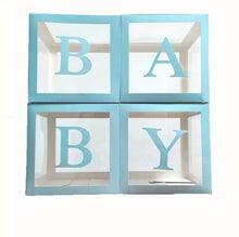 Load image into Gallery viewer, 4pc BABY / LOVE Transparent Box