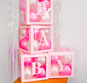 4pc BABY / LOVE Transparent Box