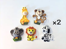 Load image into Gallery viewer, 10pc Safari Jungle Zoo Animals Foam