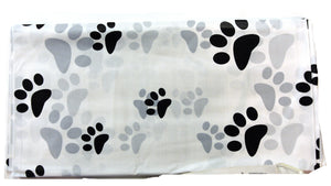 5pc Dog Paw Prints Plastic Tablecovers Disposable