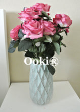 Load image into Gallery viewer, Mauve Rose Bouquet Silk Flower 10 Heads Bush