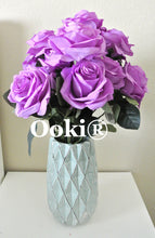 Load image into Gallery viewer, Lavender Rose Bouquet Silk Flower 10 Heads Bush