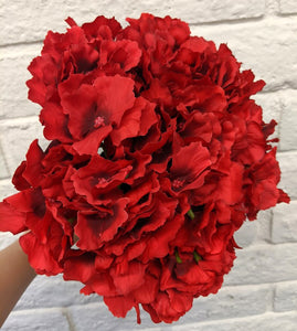 Red Bouquet Hydrangea Flower