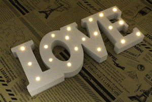 Love Marquee LED Wood Letter