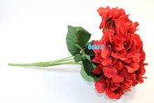 Load image into Gallery viewer, Red Bouquet Hydrangea Flower