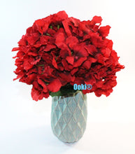 Load image into Gallery viewer, Red Bouquet Hydrangea Flower