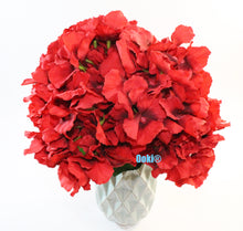 Load image into Gallery viewer, Red Bouquet Hydrangea Flower