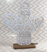 Load image into Gallery viewer, 12 Angel Figure Wooden Centerpiece