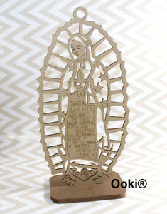 12 Lady Guadalupe Figure Wooden Centerpiece