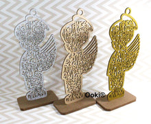 Load image into Gallery viewer, 12 Angel Boy Figure Wooden Centerpiece