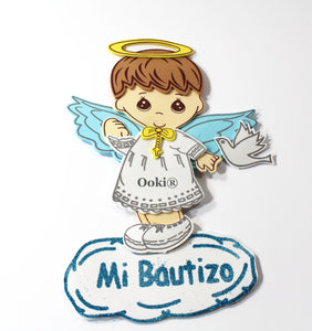 10pc Mi Bautizo Angel Boy Girl with Halo Foam