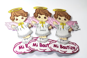 10pc Mi Bautizo Angel Boy Girl with Halo Foam