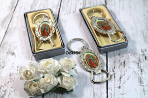 12 Our Lady Guadalupe Elegant Keychain Party Favor