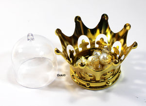 12pc Crown Fillable Trinkets