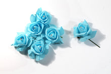 Load image into Gallery viewer, 12 Organza Foam Rose Heads Scrapbook DIY