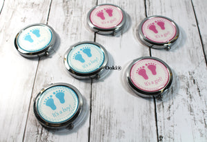 12 It's A Boy / Girl Bay Footprints Mirror