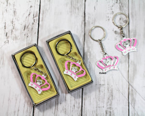 12 Crown Prince Princess Keychain