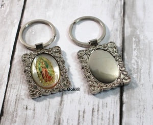 12 Guadalupe Virgin Mary Lace Elegant Keychain