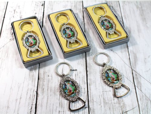 12 Guardian Angel Elegant Bottle Opener Keychain