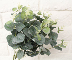 19'' 2PK Faux Eucalyptus Greenery Bunch