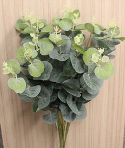 19'' 2PK Faux Eucalyptus Greenery Bunch