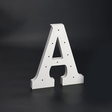 Load image into Gallery viewer, Wooden LED Sign Letters A