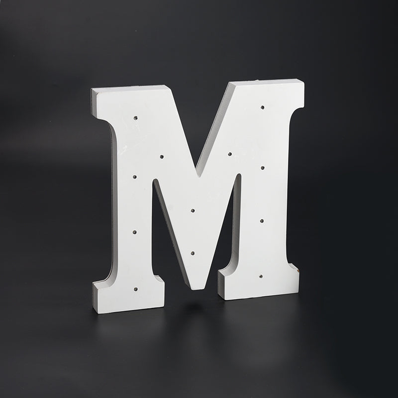 Wooden LED Sign Letters M