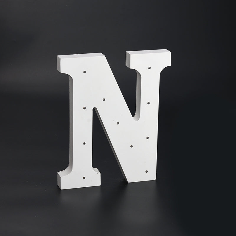 Wooden LED Sign Letters N