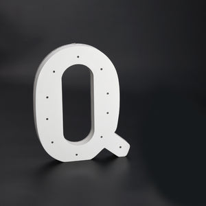 Wooden LED Sign Letters Q