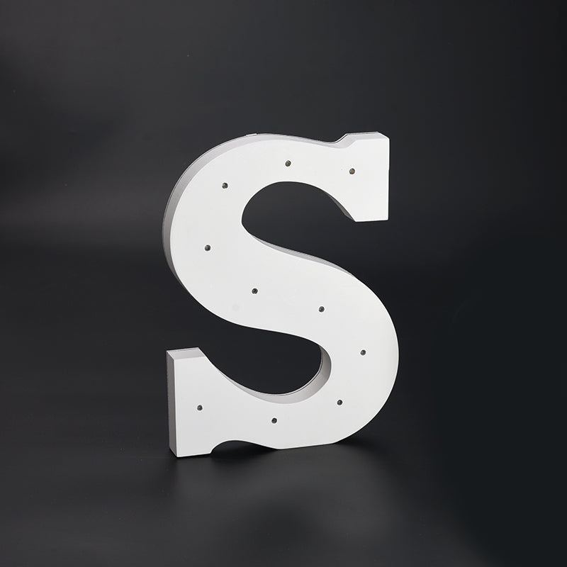 Wooden LED Sign Letters S