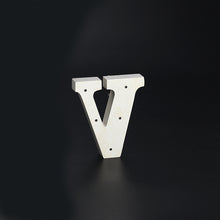 Load image into Gallery viewer, Wooden LED Sign Letters V