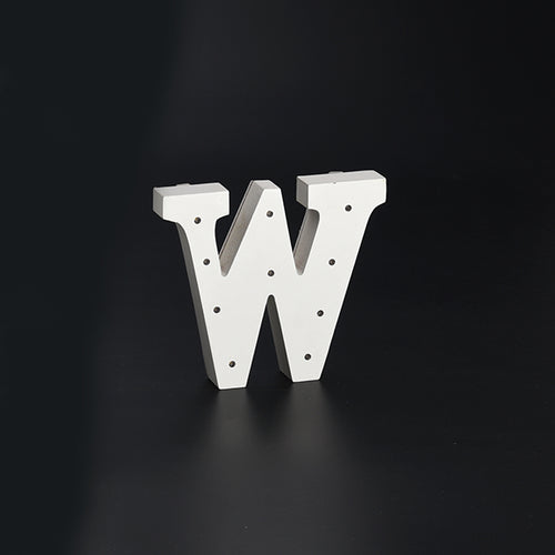 Wooden LED Sign Letters W