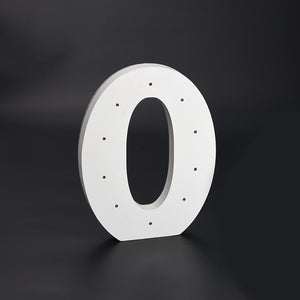 Wooden LED Number 0