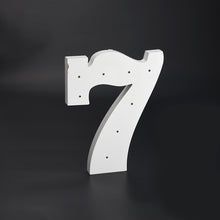 Load image into Gallery viewer, Wooden LED Number 7