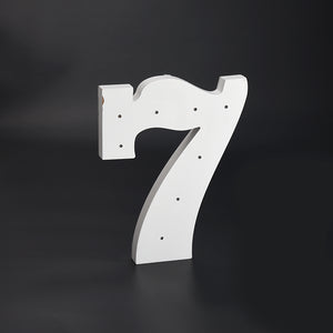 Wooden LED Number 7