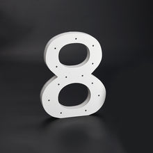 Load image into Gallery viewer, Wooden LED Number 8